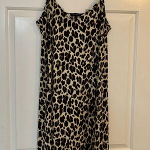 1. State Cream and Brown Slip Dress for a Night Out